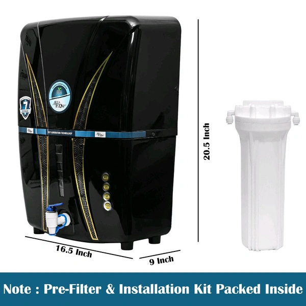 Aquaflow ™ DIMOND COPPER+RO+UV+UF+TDS.12 Ltr. 