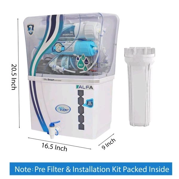Aquaflow ™ ALFA ALKALINE+RO+UV+UF+TDS.12 Ltr. 