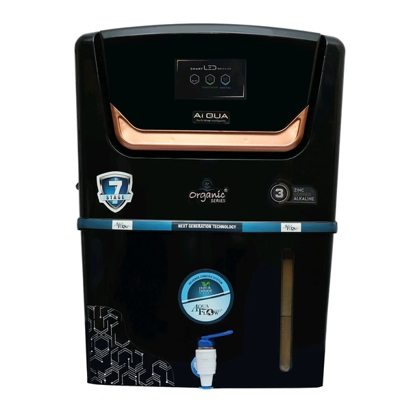 Aquaflow ™ AiQUA COPPER+RO+UV+UF+TDS.12 Ltr. With Led Indicater. 