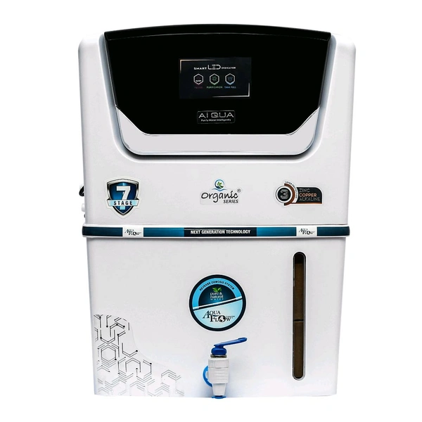 Aquaflow ™ AiQUA ALKALINE+RO+UV+UF+TDS.12 Ltr. With led Indicater. 