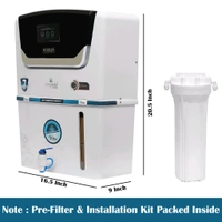 Aquaflow ™ AiQUA ALKALINE+RO+UV+UF+TDS.12 Ltr. With led Indicater. 