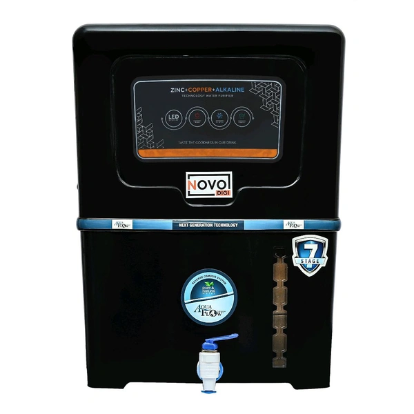 Aquaflow ™ NOVO DIGI COPPER+RO+UV+UF+TDS.12 Ltr. With led Indicater. 