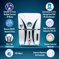 Aquaflow ™ NOVO DIGI COPPER+RO+UV+UF+TDS.12 Ltr. With led Indicater. 