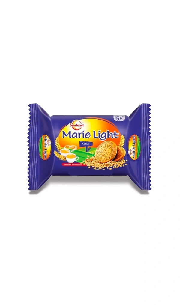 Sunfeast Marie Light Active Plain Biscuits, 40.7g Pack - Set of 12