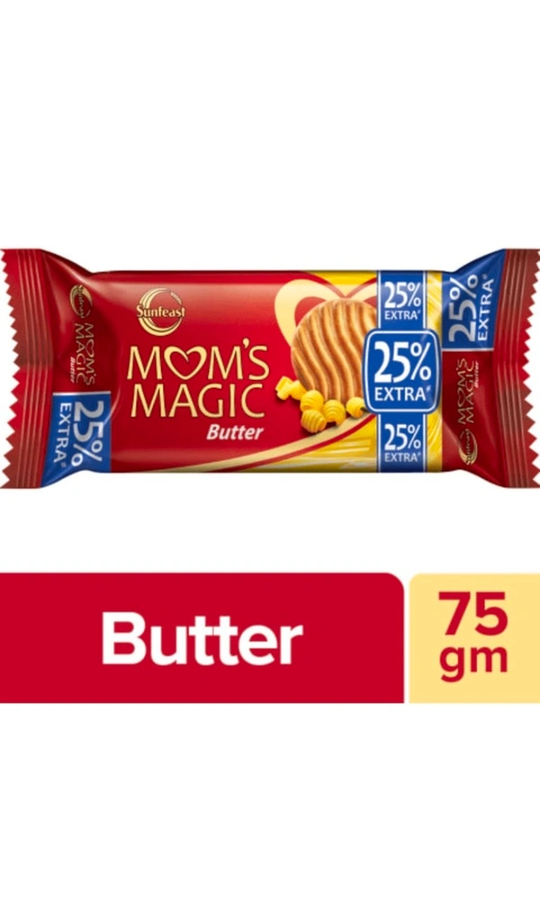 Sunfeast Mom's Magic Butter Cookies, 60g Pack - Set of 12