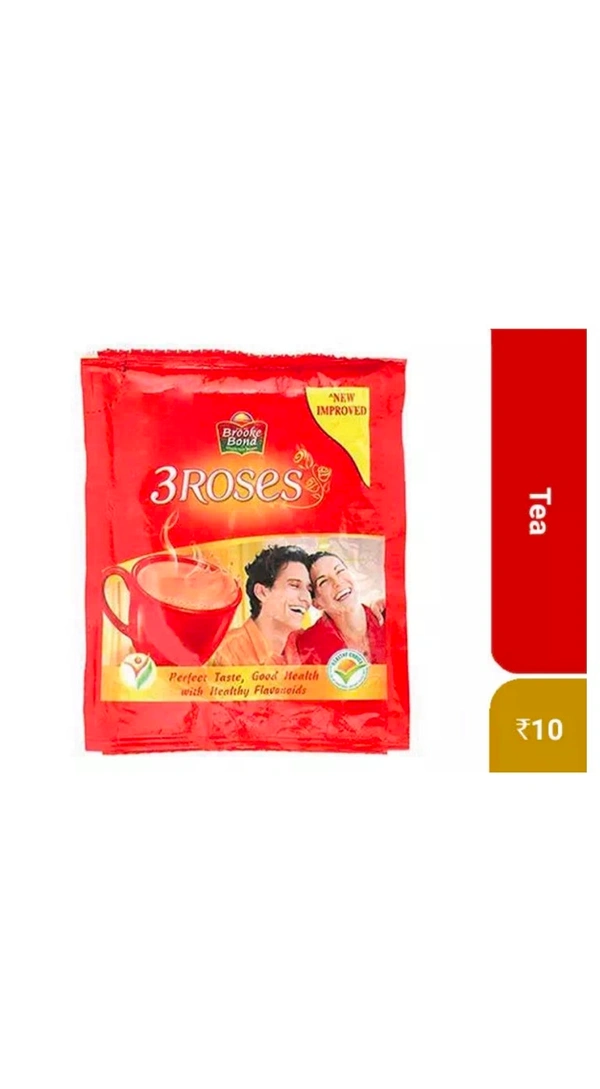 Brooke Bond 3 Roses, MRP 10, 14g Sachet  - Pack of 24