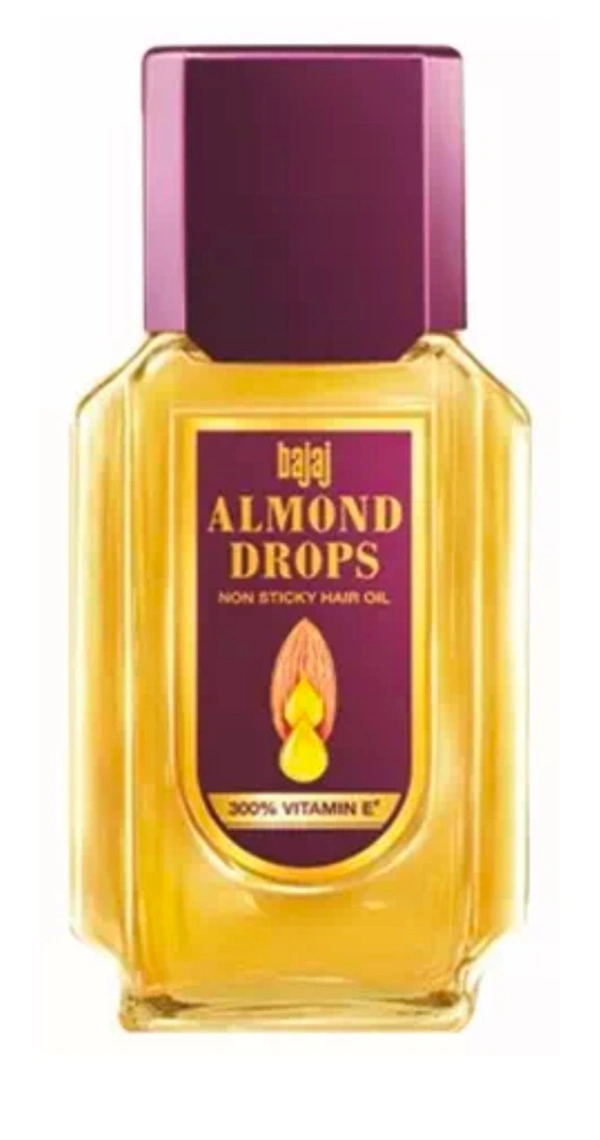 Bajaj Almond Drops Hair Oil, 100ml Glass Bottle