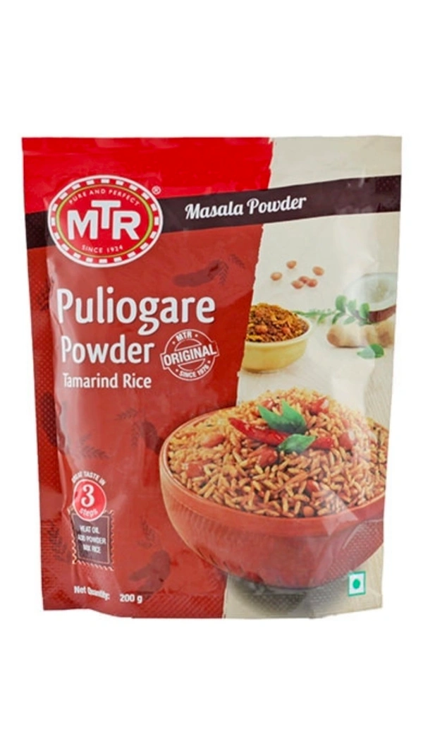 MTR Puliyogare (Tamarind Rice) Powder, 200g Standup Pouch