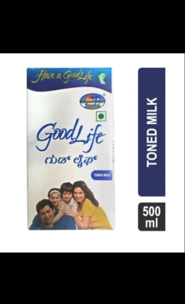 Nandini Good Life Toned Milk, 500ml Tetra Brik (Box) - 