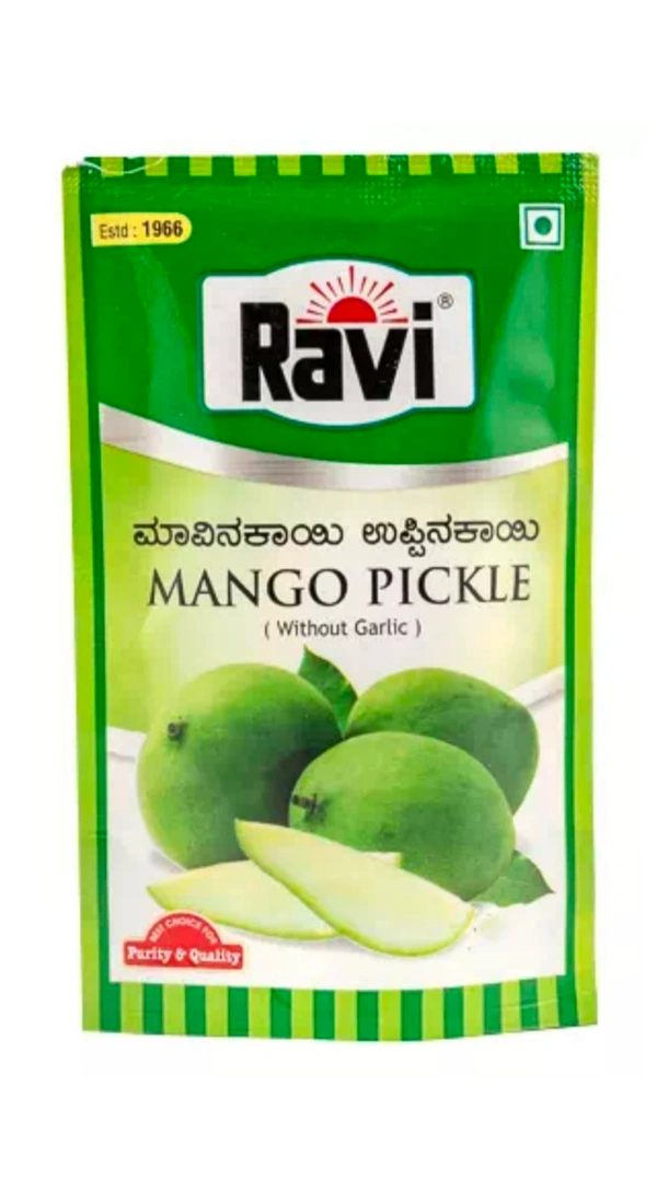 Ravi Mango Pickle, 60g Standup Pouch - Set of 10 