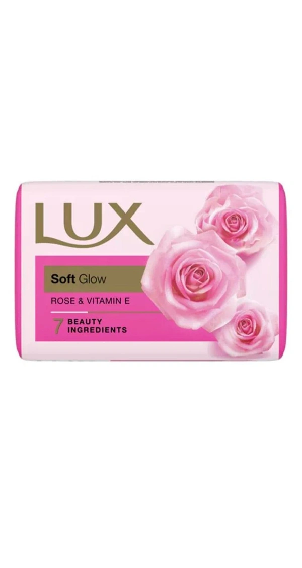 Lux Soft Glow Bathing Bar, Rose & Vitamin E, 45g Pack - Set of 12