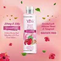 YOOVA SMOOTH AND SILKY SULFATE 
FREE SHAMPOO - Pack Size – 200ml
