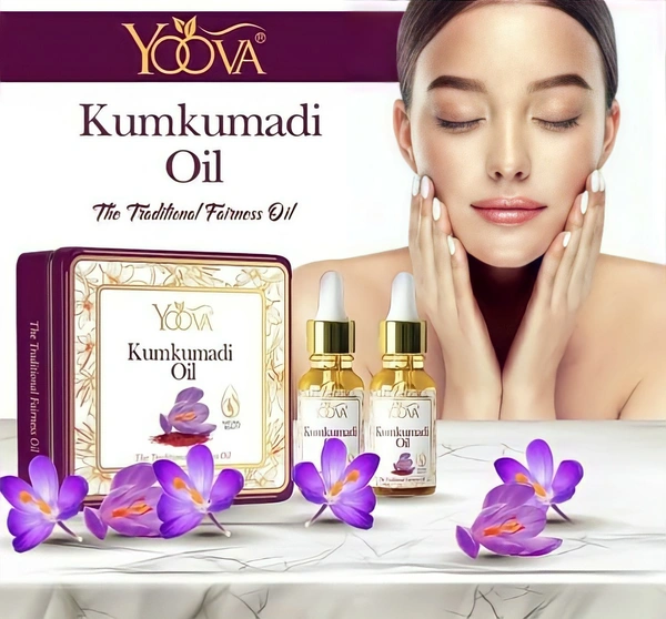 YOOVA KUMKUMADI OIL 
(Traditional Fairness oil 2 Nos)