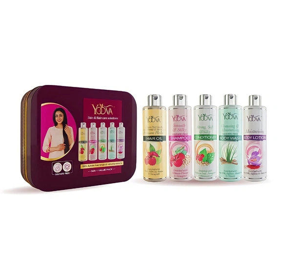 YOOVA SKIN & HAIR CARE SOLUTION KIT - Pack Size – 200ml x 5Nos