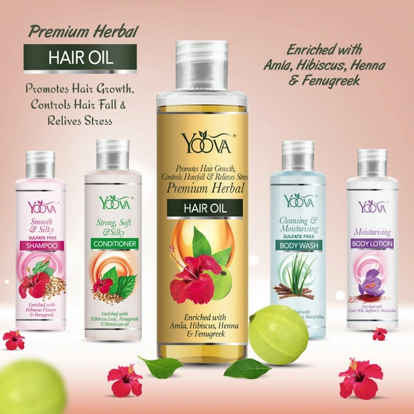 YOOVA SKIN & HAIR CARE SOLUTION KIT - Pack Size – 200ml x 5Nos