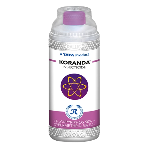 Tata Rallis Koranda (Chlorpyriphos 50% + Cypermethrin 5% EC) Insecticide - 2 LTR
