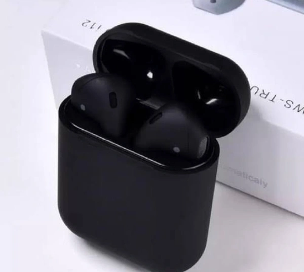 I12 Airpods Real - black, free size