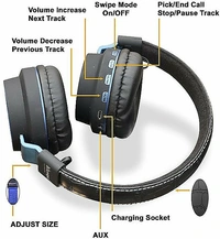 SH 12 Wireless Headphone - Black