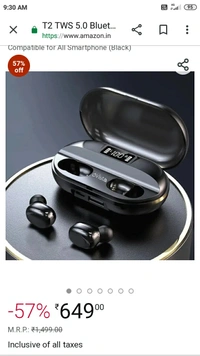 Boat T2 Airdopes  - Black