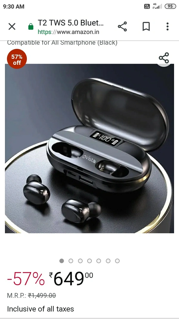 Boat T2 Airdopes  - Black