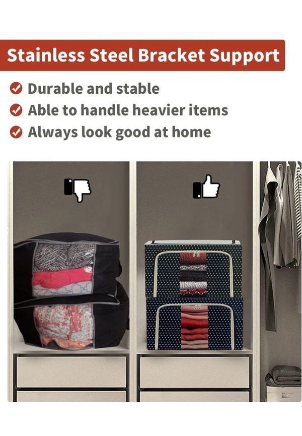Cloth Storage (Pack of 2) 66L