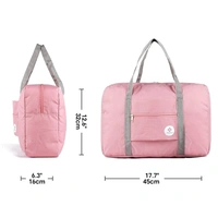 Folding Nylon bag Men's and Women's Nylon Foldable Waterproof Travel Folding Luggage Tote Carry on Duffel Bag