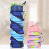 Folding Watter Bottle, Collapsable Bottle Silicone