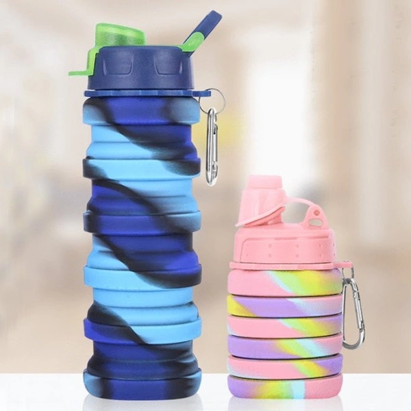 Folding Watter Bottle, Collapsable Bottle Silicone