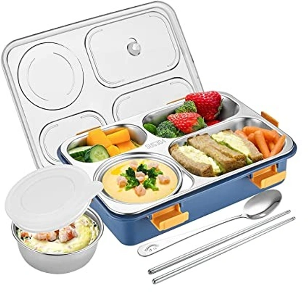 Lunch Box Stainless Steel 4 Compartment