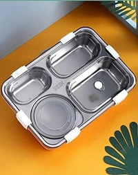 Lunch Box Stainless Steel 4 Compartment