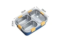 Lunch Box 3 compartment Stainless Steel