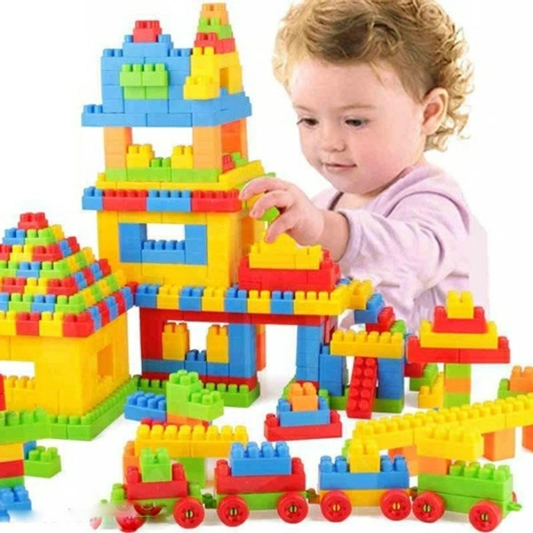 Best Quality GIFT (92 Pieces +8 Tyres) 100 Pcs Building Blocks, Creative ,Learning Toy,Educational Toy For Kids