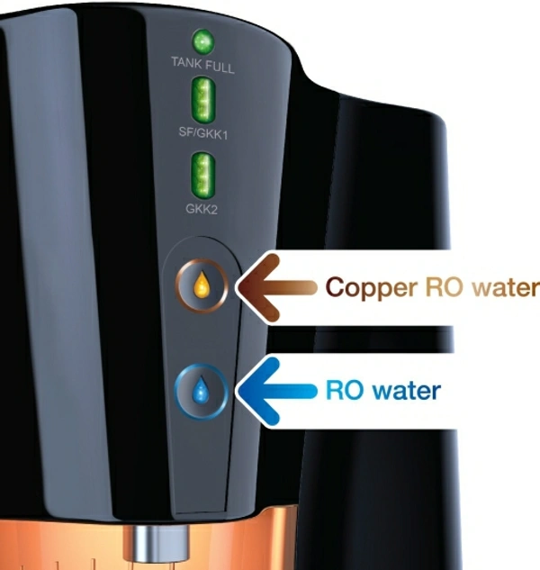 Copper+Mineral RO+UV+MF 8 L RO + UV Water Purifier with Copper Charge Technology