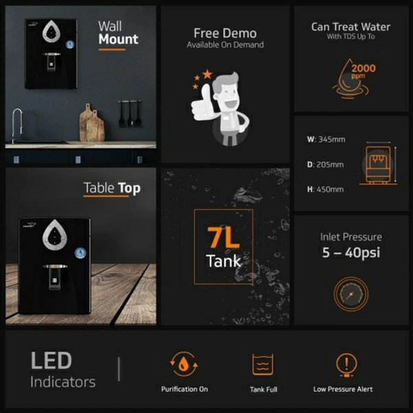 RO+UF+MB 7 L RO + UF + MB Water Purifier