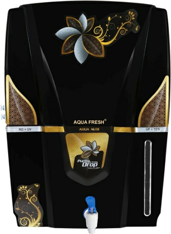 RO_UV_UF_Golden Black 12 L RO + UV + UF + TDS Water Purifier