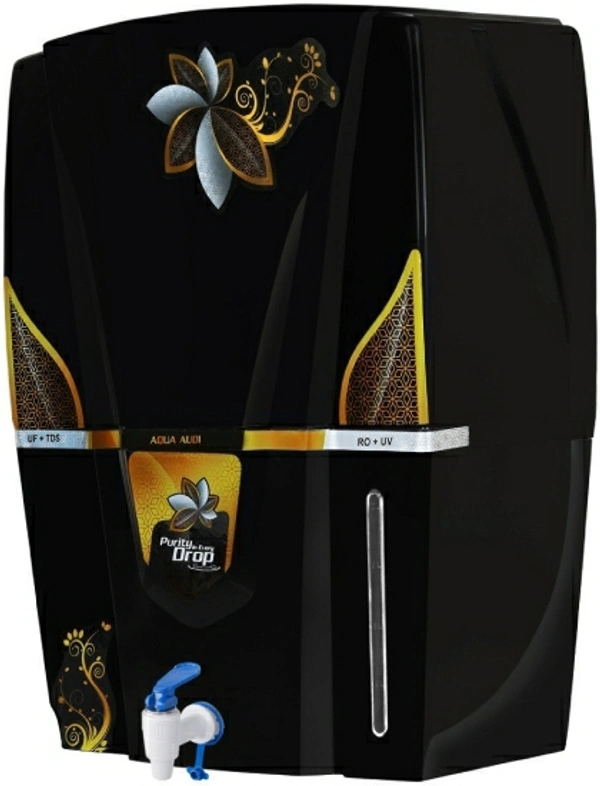 RO_UV_UF_Golden Black 12 L RO + UV + UF + TDS Water Purifier