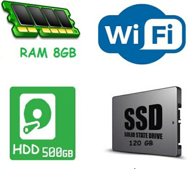  i3 (8 GB DDR3/500 GB/120 GB SSD/Windows 10