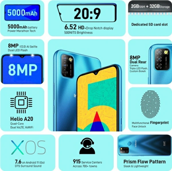 Infinix Smart 5A (Ocean Wave, 32 GB)