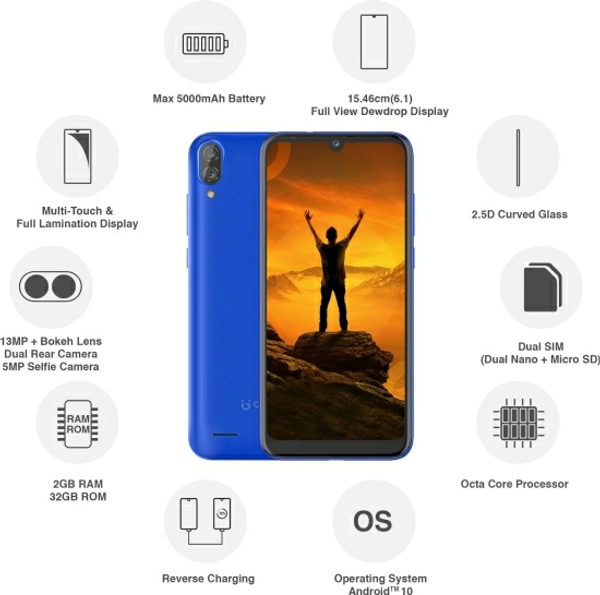 GIONEE Max (Royal Blue, 32 GB)