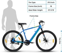 27.5 inches Single Speed Lithium-ion (Li-ion) Electric Cycle