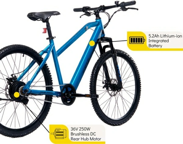  26 inches Single Speed Lithium-ion (Li-ion) Electric Cycle