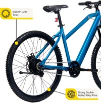  26 inches Single Speed Lithium-ion (Li-ion) Electric Cycle