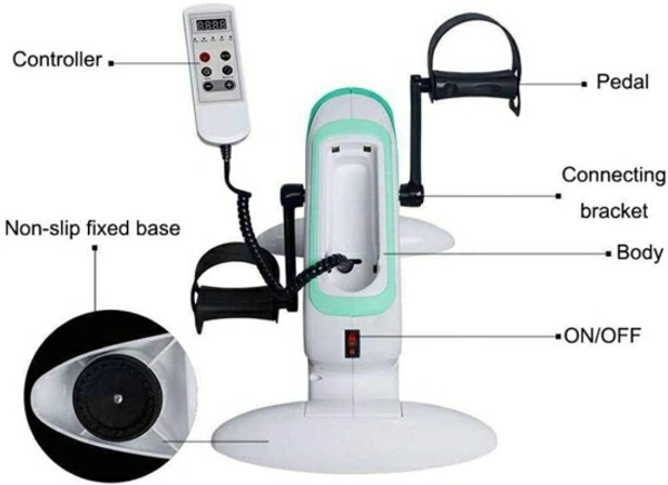 Healthcave Motorized Pedal Exerciser 10 inches 6 Gear Lithium-ion (Li-ion) Electric Cycle