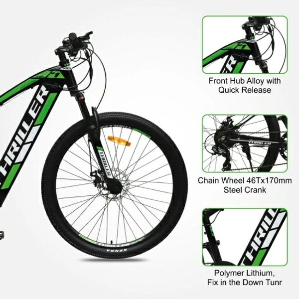 E-Bike Cycle with LG Lead Display 27.5 inches 21 Gear Lithium-ion Polymer (Li-pol) Electric Cycle
