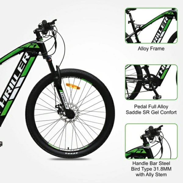E-Bike Cycle with LG Lead Display 27.5 inches 21 Gear Lithium-ion Polymer (Li-pol) Electric Cycle