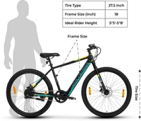 27.5 inches Single Speed Lithium-ion (Li-ion) Electric Cycle