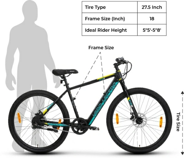 27.5 inches Single Speed Lithium-ion (Li-ion) Electric Cycle