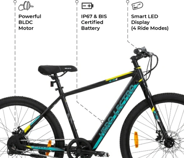 27.5 inches Single Speed Lithium-ion (Li-ion) Electric Cycle