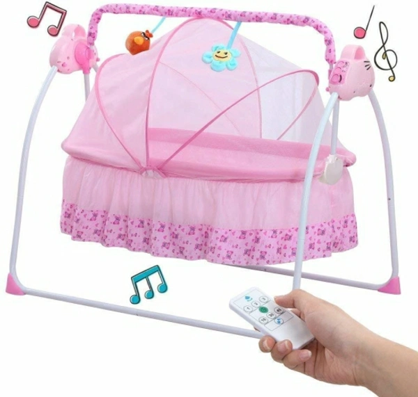 remium Quality Electric Baby Cradle Swing | Music Sleeping Basket Bed