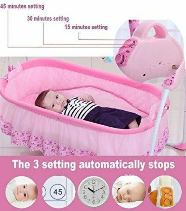 remium Quality Electric Baby Cradle Swing | Music Sleeping Basket Bed